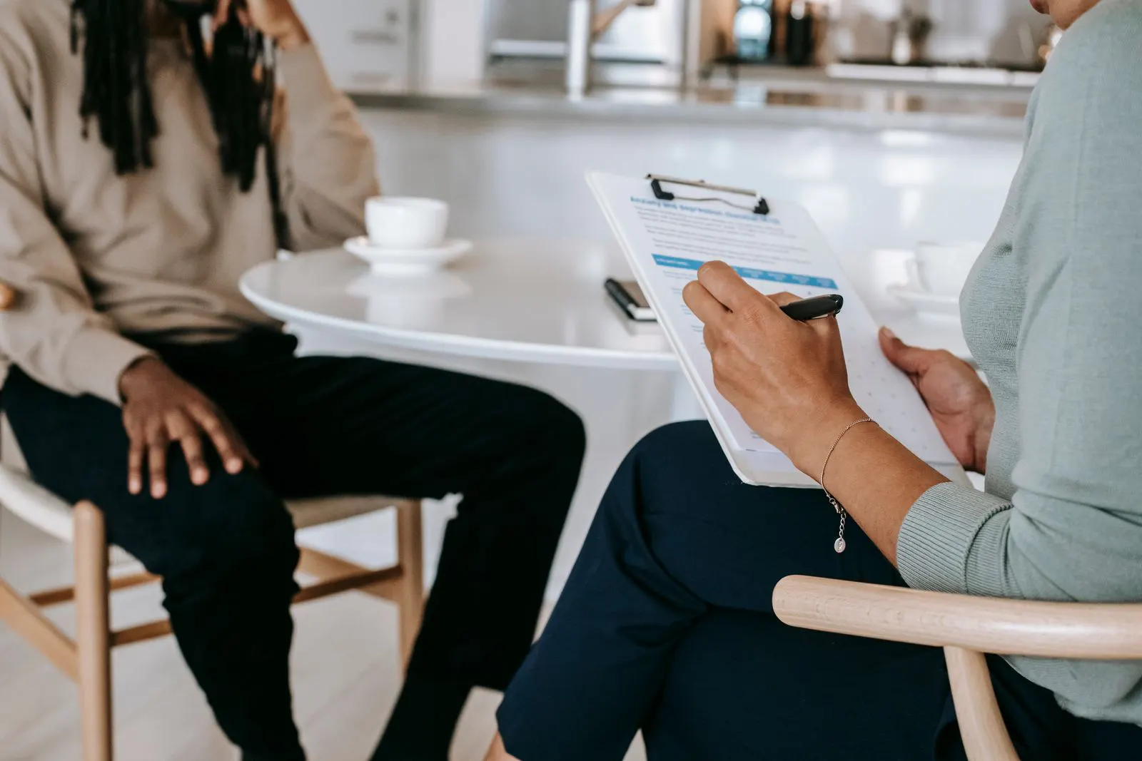Career consultant providing personalized guidance during a private session